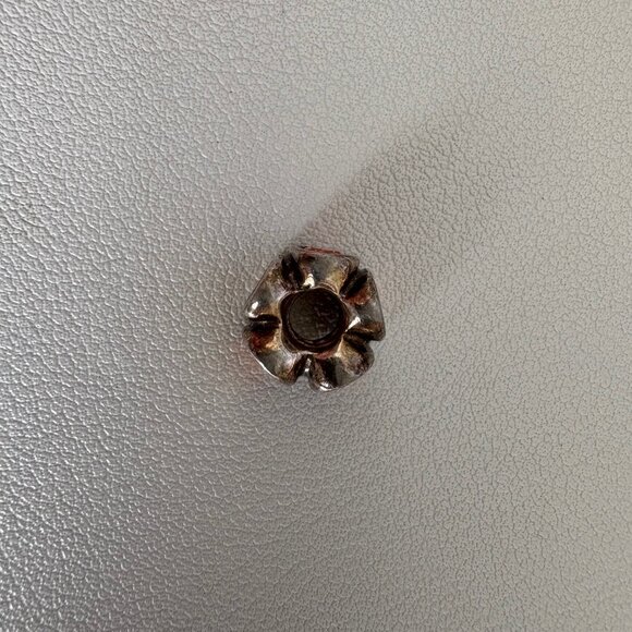 Pandora Sterling Silver 925 ALE Orange Zirconia Oval Lights Bead Charm - Picture 8 of 8